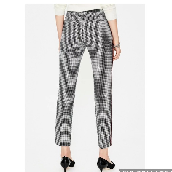 BODEN BRITISH TWEED WOOL HOUNDSTOOTH TROUSERS - Picture 2 of 9